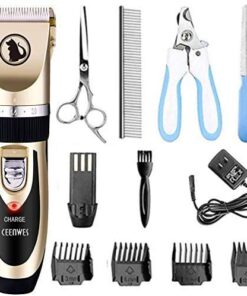Rechargeable Cordless Dog Clippers and Dog Trimmer Grooming Kit 6 thedogdaily.com