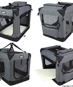 3-Door Folding Soft Dog Crate with Carry Bag 3 thedogdaily.com