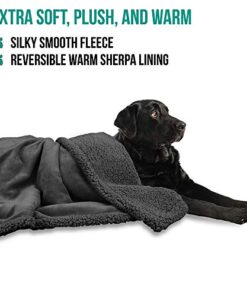 PetAmi Sherpa Plush Reversible Dog Blanket 3 thedogdaily.com