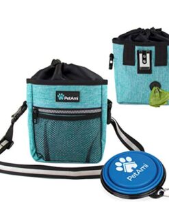 PetAmi Dog Treat Pouch with Poop Bag Dispenser and Collapsible Bowl 6 thedogdaily.com